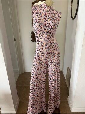 Adorable Free People Wide-Leg Floral Jumpsuit